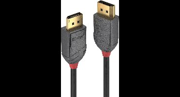 LINDY 36480 DisplayPort-kabel DisplayPort Aansluitkabel DisplayPort-stekker, DisplayPort-stekker 0.50 m Zwart 8K UHD