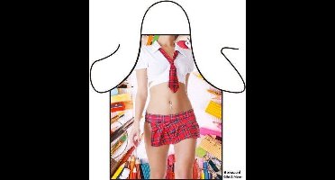 Benza Schort Schoolmeisje/Schoolgirl - Sexy/Leuke/Grappige/Mooie Keukenschort