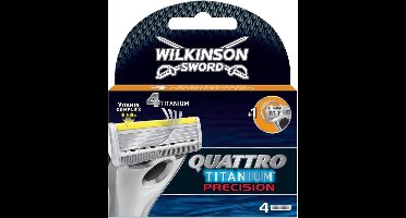 Wilkinson Sword Quattro Titanium Precision - 4 stuks - Scheermesjes