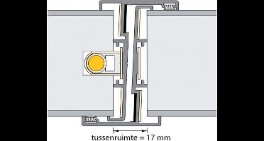 Alprokon F-Deurnaald 240 Deurdikte 54 231,5cm 600U20 - Draairichting deur volgens DIN: DIN Rechts (2) / Sluit links