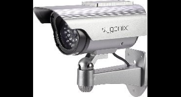 Sygonix SY-3420674 Dummy-camera Met zonnepaneel, Met knipperende LED