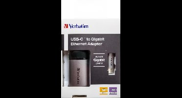 Verbatim USB-C Adapter [1x USB-C stekker - 1x RJ45-bus] 49146 0.10 m