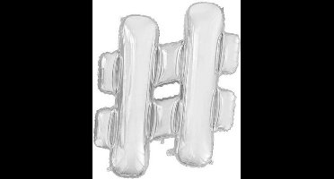 Wefiesta Folieballon Hekje 86 Cm Zilver