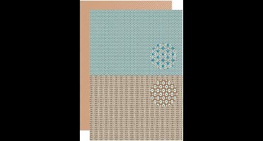 NEVA088 Nellie Snellen achtergrondvellen – A4 – 5 vel scrapbook papier voor kaarten dubbelzijdig kaarten print mannen – bloemen