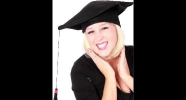 Afstudeer Rechter muts stof examenfeest geslaagd