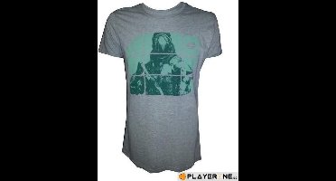 Destiny Grey Melange Green Print - Shirt - S - Windows