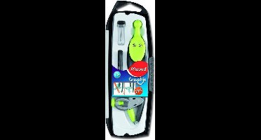 Graphic passer 360° uitwisselbare vulling + adapter set - assorti kleuren