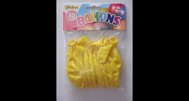 Gele Ballonnen 30cm 10 stuks