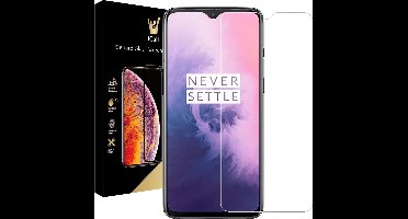 Screenprotector geschikt voor OnePlus 7 - Tempered Glass Gehard Glas - Case Friendly - iCall