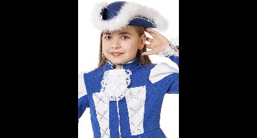 Dansmarietje voor kinderen blauw met zilverband