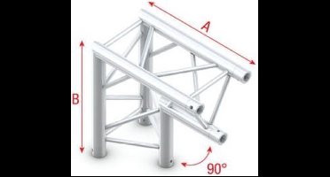 Showtec GT30 driehoek trusshoek 90 graden punt omlaag