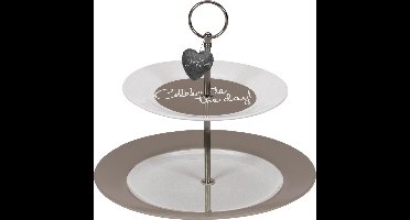 Gusta Etagere 'Celebrate the day' - 2-laags - Taupe