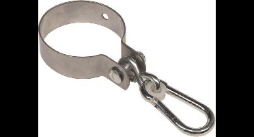 Schommelhaak rond met karabijnhaak 120mm (1 stuk)