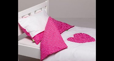 Briljant Baby Dekbedovertrek Bonnie - Ledikant - Fuchsia - 100x135 + 1 sloop