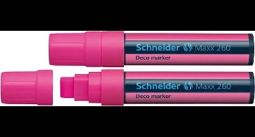 Schneider krijtmarker - Maxx 260 - fluorroze - 2 stuks - krijtstift - S-126009-2