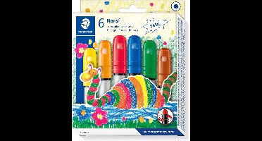 STAEDTLER Noris gelkrijt - 6 basiskleuren
