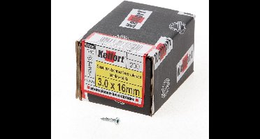Kelfort Spaanplaatschroef platverzonken kop verzinkt T10 voldraad 3.0 x 16mm (Prijs per 200 stuks)