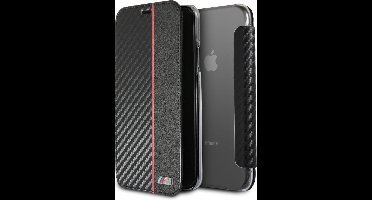 iPhone Xs/X Bookcase hoesje - BMW - Effen Rood - Kunstleer