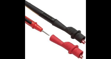 Fluke AC175 Veiligheids-krokodilklemmenset Bus 2 mm CAT IV 600 V, CAT III 1000 V Rood, Zwart