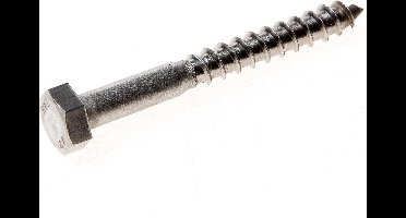 houtdraadbout rvs (A2) M6x25 (100st.)