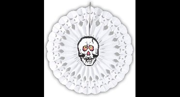 Doodskop rozet decoratie - Feestdecoratievoorwerp