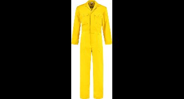 EM Workwear kinderoverall pol/kat Geel met verdekte ritssluiting maat 98