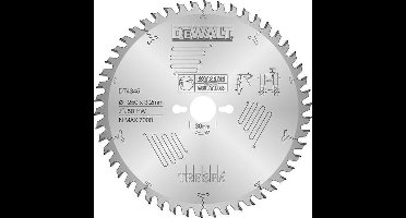 DeWALT Cirkelzaagblad voor HPL | Extreme | Ø 250mm Asgat 30mm 50T - DT4345-QZ