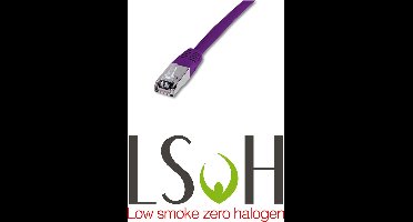 Patch Cable Sftp/Awg26/Lsoh 0.5M - Cat6A 500Mhz - Violet