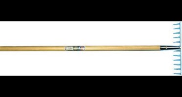 Tuinhark 12 tands gebogen met steel 150 x 2,8cm