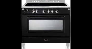 Boretti CFBI901ZW fornuis Vrijstaand fornuis Zone van inductiekookplaat Zwart A