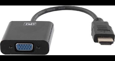 T'nB HDMIVGA tussenstuk voor kabels HDMI VGA Zwart