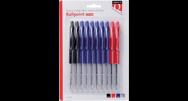 Balpen Quantore drukknop assorti