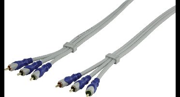 HQ Standaard 10 Meter 3x RCA Component Video Kabel