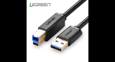Ugreen - Printerkabel - Printer kabel USB - USB-A Naar USB-B - USB 2.0 - USB-3.0 - 2 Meter - Zwart