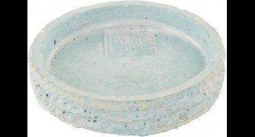 PTMD - kaarsenplateau kaars houder onderzetter - Blauw  - Cement Ø 9 cm