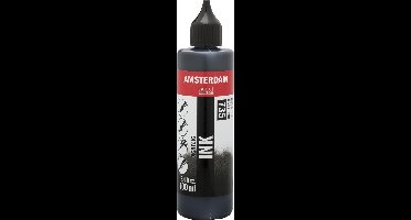 Amsterdam Acrylic Ink flacon 100ml acrylinkt - 735 - Oxydzwart - dekkend