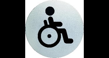 INFOBORD PICTOGRAM DURABLE WC INVALDE ROND 83MM
