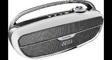 Vintage Bluetooth Speaker with Subwoofer White