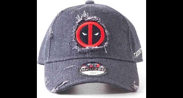 Marvel Deadpool Verstelbare pet Ripped Grijs