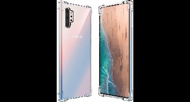 Ntech hoesje Geschikt voorAnti Shock - Samsung Galaxy Note 10 Plus Transparant