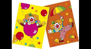 Haza Original Uitnodigingskaarten Clown 6 Stuks