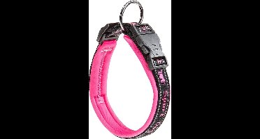 Ferplast Sport Dog Halsband - Nylon - Zachte voering - Roze - Breedte 25 mm - Nekomtrek 35 - 45 cm (GELIEVE ALVORENS BESTELLEN OPMETEN)