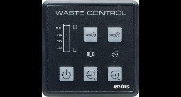 Vetus Bedieningspaneel Voor Sanitair Watersysteem 12-24v Zwart 85 x 85 mm