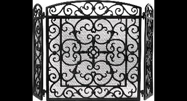 Haardscherm 98*59 zwart