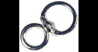 Wervel, glans verzinkt, no.60 6mm