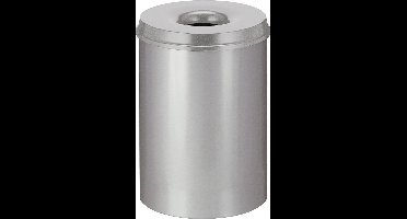 V-Part - Vlamdovende Papierbak 30 liter - Grijs - Prullenbak