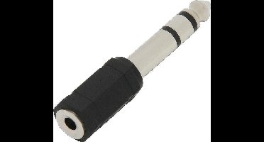 verloopstekker Jack 6,3mm naar 3,5mm jack