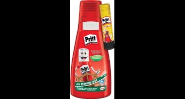 Alleslijm pritt 100ml met gratis lijmstift glitter