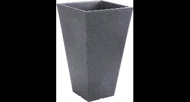 Bloempot/plantenpot - antraciet - kunststof - H45 cm - binnen/buiten gebruik