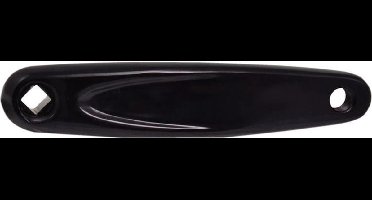 Crankset spieloos 28x38x48t aluminium zwart met cover 170mm - ZWART